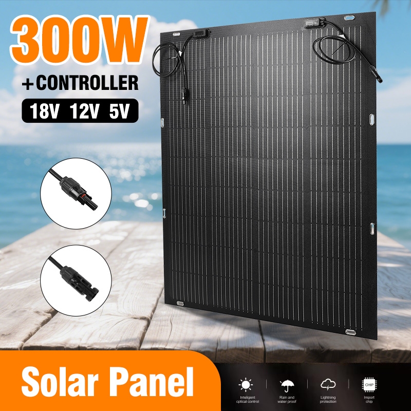 Solar Panel 200W - Panel Solar Flexible de 300W, cargador