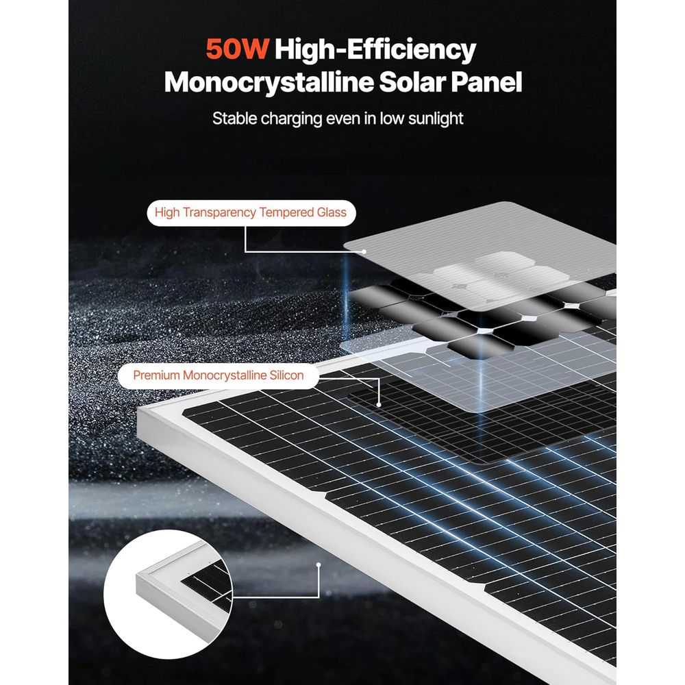 Cargador de Batería Solar de 5 - Solar Panel reseña y precio